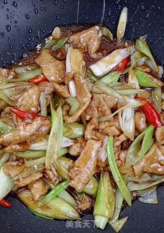 葱爆肉的做法步骤：8