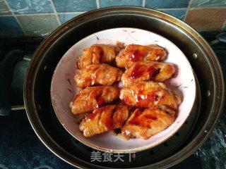 冬菜蒸翅中的做法步骤：9