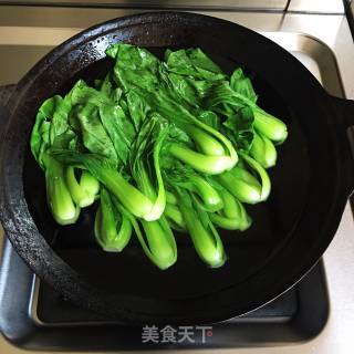 香菇油菜的做法步骤：4