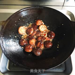 香菇油菜的做法步骤：9