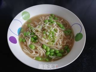 豆米清汤面的做法步骤：6