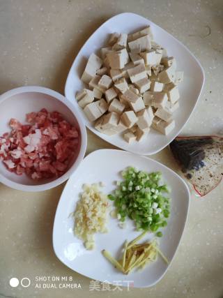 肉末豆腐的做法步骤：1
