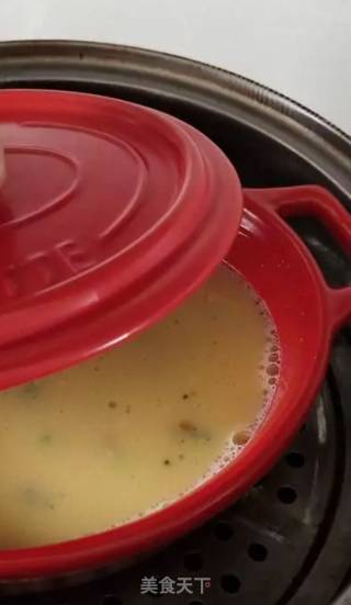 蔬菜虾仁蒸蛋的做法步骤：5