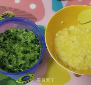 菠菜蒸蛋糕的做法步骤：3