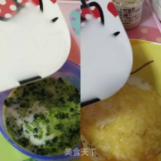 菠菜蒸蛋糕的做法步骤：4