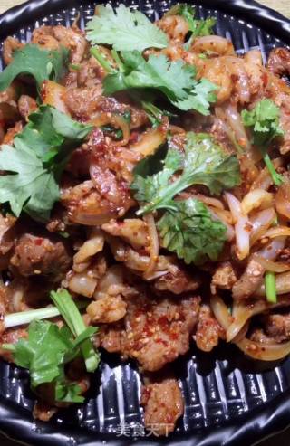 孜然羊肉的做法步骤：11