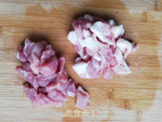 香菇肉片葱炒藕的做法步骤：3
