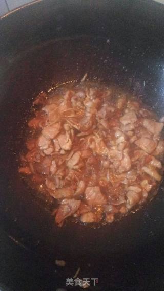 肉片三色菜的做法步骤：3