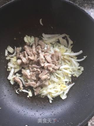 白菜肉丝的做法步骤：6