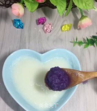 米粉紫甘蓝粥的做法步骤：4