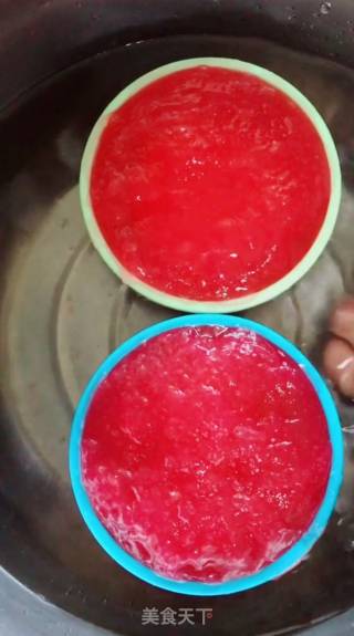 水晶西瓜馒头的做法步骤：7