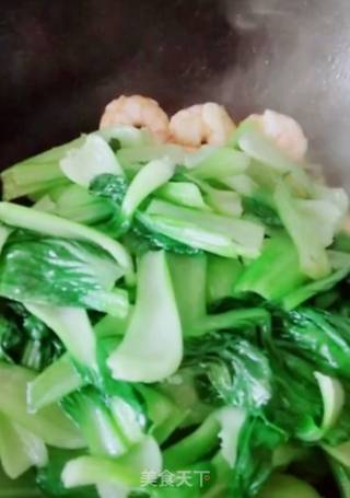 虾仁炒油菜的做法步骤：9