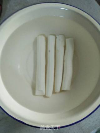 西兰花炒山药的做法步骤：2