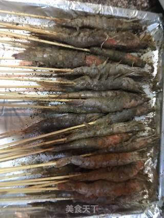 烤串串虾的做法步骤：6