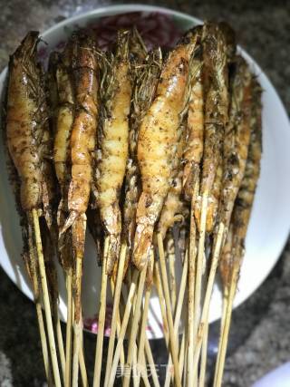 烤串串虾的做法步骤：13