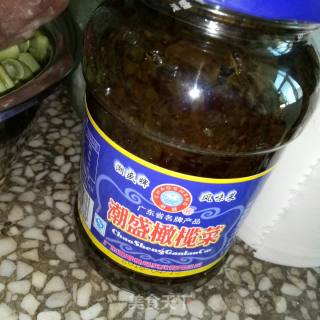榄菜肉末四季豆的做法步骤：2