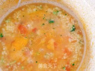 小米珍珠疙瘩汤的做法步骤：8