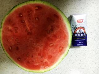 西瓜酸奶冰沙的做法步骤：1