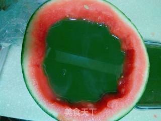 翡翠西瓜冻的做法步骤：12