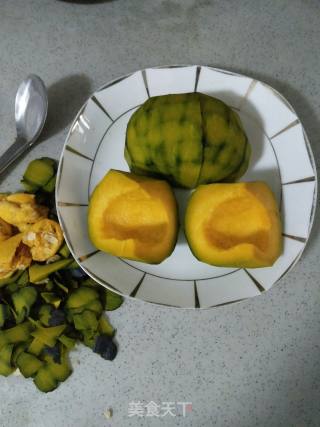 南瓜豆沙糯米饼的做法步骤：3