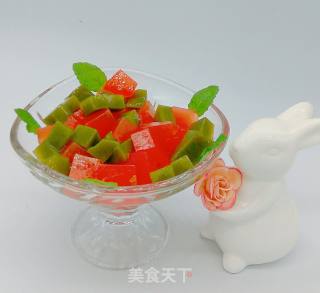 绿茶西瓜冻的做法步骤：6