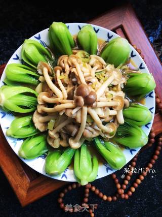 蚝油蟹味菇的做法步骤：8