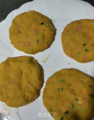 地瓜蔬菜饼的做法步骤：4