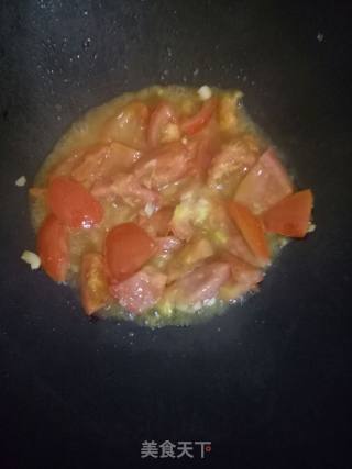 番茄炒白菜的做法步骤：4