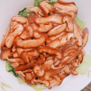 香菇扒油菜的做法步骤：3