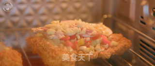网红薯片炸鸡披萨的做法步骤：12