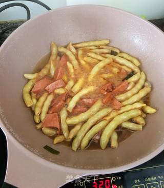 豆角焖面的做法步骤：6