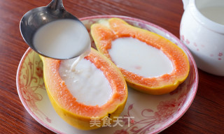 花胶木瓜牛奶冻，颜值超高！的做法步骤：6