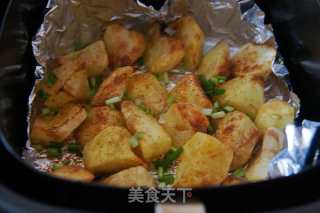 香辣孜然土豆块的做法步骤：8