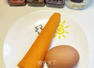 胡萝卜鸡蛋羹的做法步骤：1