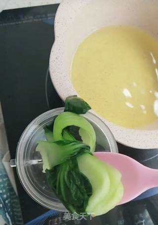 宝宝油菜泥的做法步骤：3