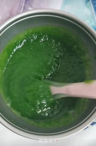 宝宝油菜泥的做法步骤：6