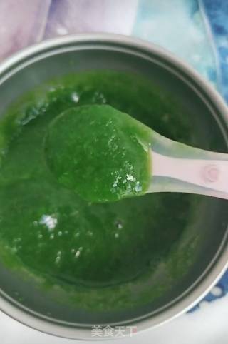 宝宝油菜泥的做法步骤：7