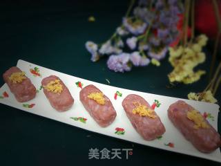 紫薯鱼松饭团的做法步骤：12