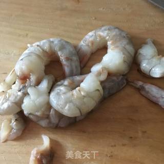 韭苔炒虾仁的做法步骤：3