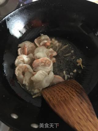 韭苔炒虾仁的做法步骤：6