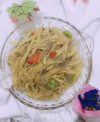 牛肉炒土豆丝的做法步骤：9