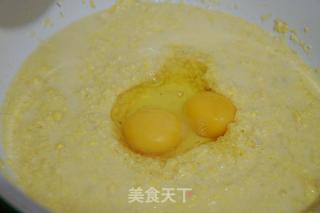 嫩玉米早餐饼的做法步骤：2