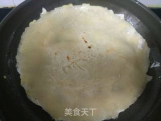 肉酱鸡蛋卷饼的做法步骤：15