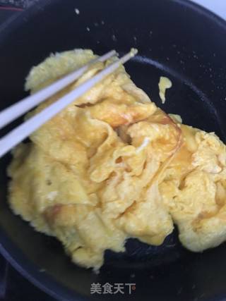 青菜鸡蛋的做法步骤：5
