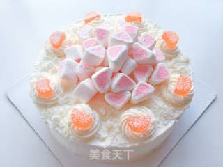 童年味道棉花糖奶油蛋糕的做法步骤：11