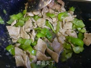 青椒肉片的做法步骤：8
