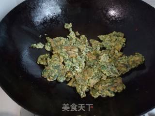 刺儿菜煎蛋的做法步骤：9