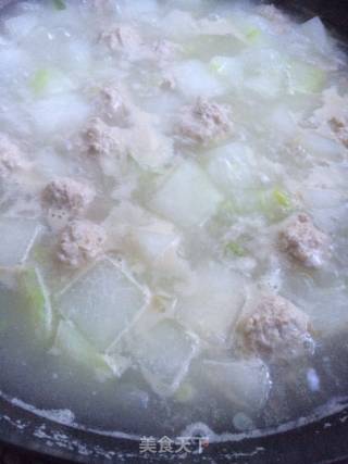 肉丸冬瓜汤的做法步骤：7