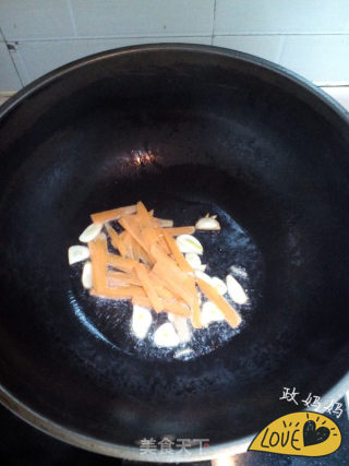 清炒油菜的做法步骤：4