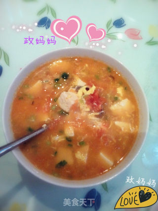 西红柿豆腐汤的做法步骤：11
